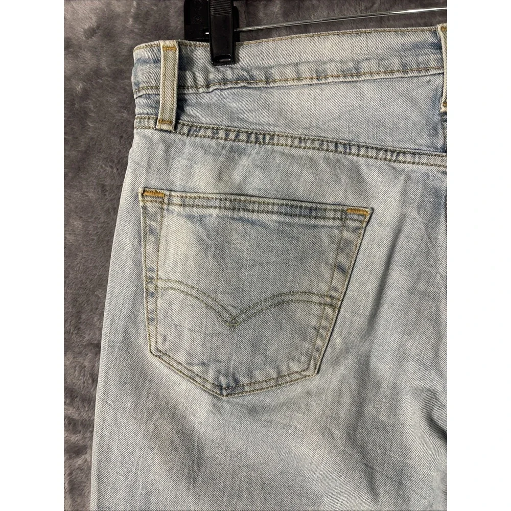 Levis 511 Slim Fit Jeans Mens 36x34 Light Wash Blue Denim Casual Pants 04511-230